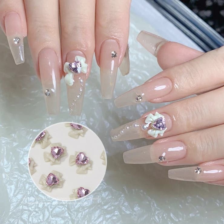 ネイルパーツ 10個セット リボン[品番：FQ000205874]｜PlusNao