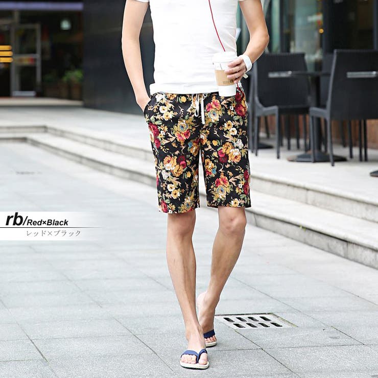 総柄カジュアルショートパンツ 花柄ショートパンツ [8色] #Pant207