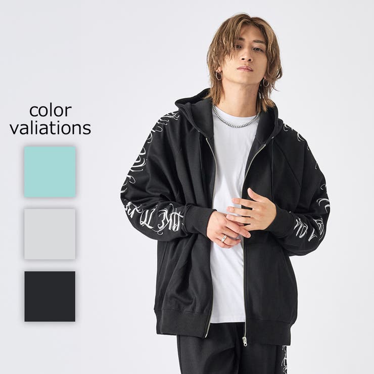 セットアップ可】 ジップアップパーカー ストリート系 オーバーサイズ