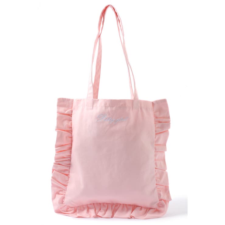 キャンバスフリルトートバッグ JS16AU08-LG0007[品番：WG010000195