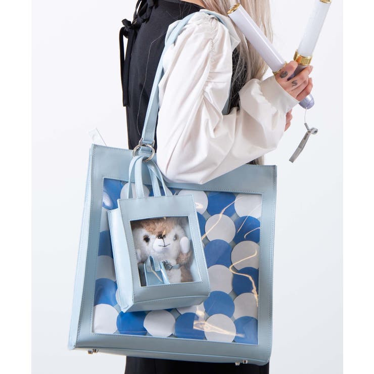 ぬいバッグ付き痛バッグ 韓国 韓国ファッション[品番：WG010084319