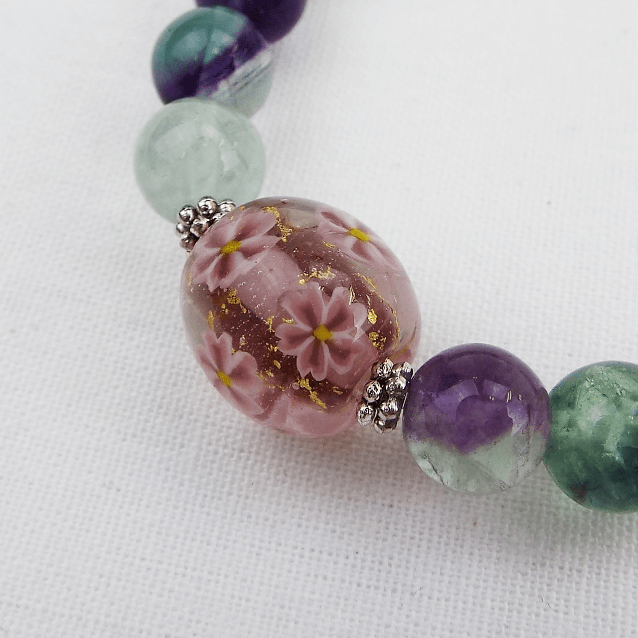 願魂】天然石ブレスレット-Sサイズ 金櫻 薄紫 – 雑貨店Noichi(ノイチ