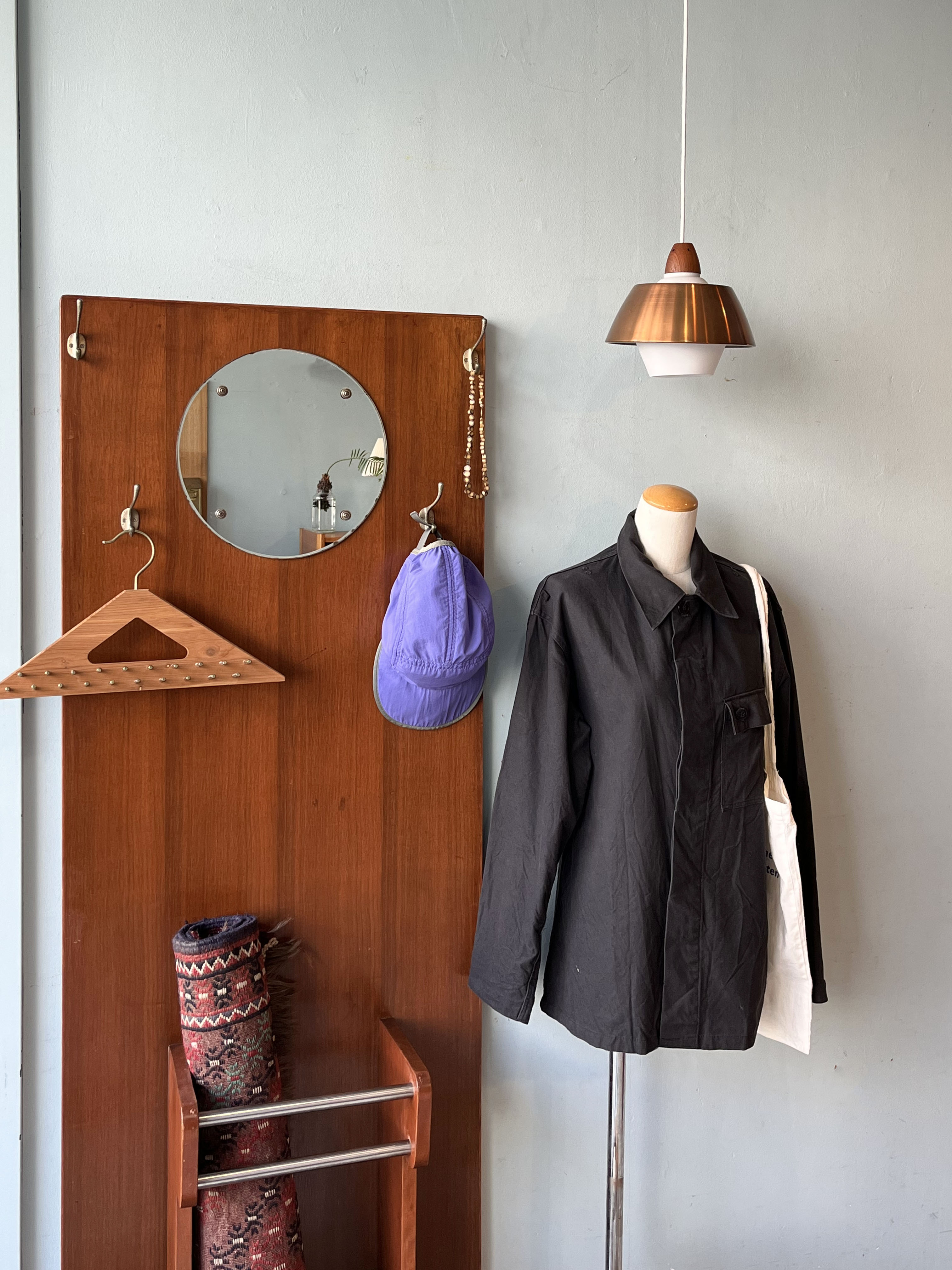 ジャパンヴィンテージ ホールスタンド 傘立て ハンガーラック レトロ