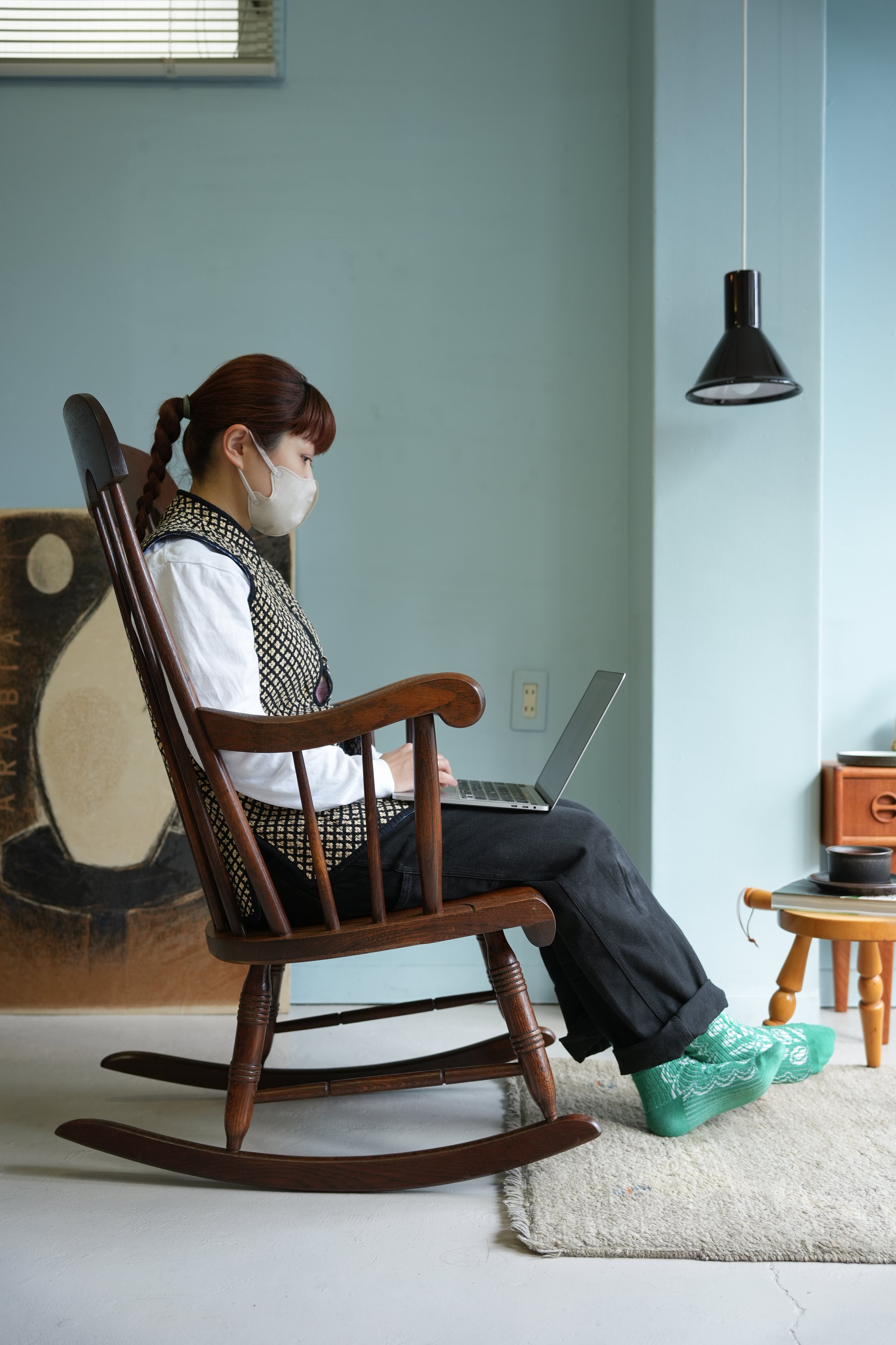 飛騨産業 ロッキングチェア 穂高 キツツキマーク/HIDA Rocking Chair