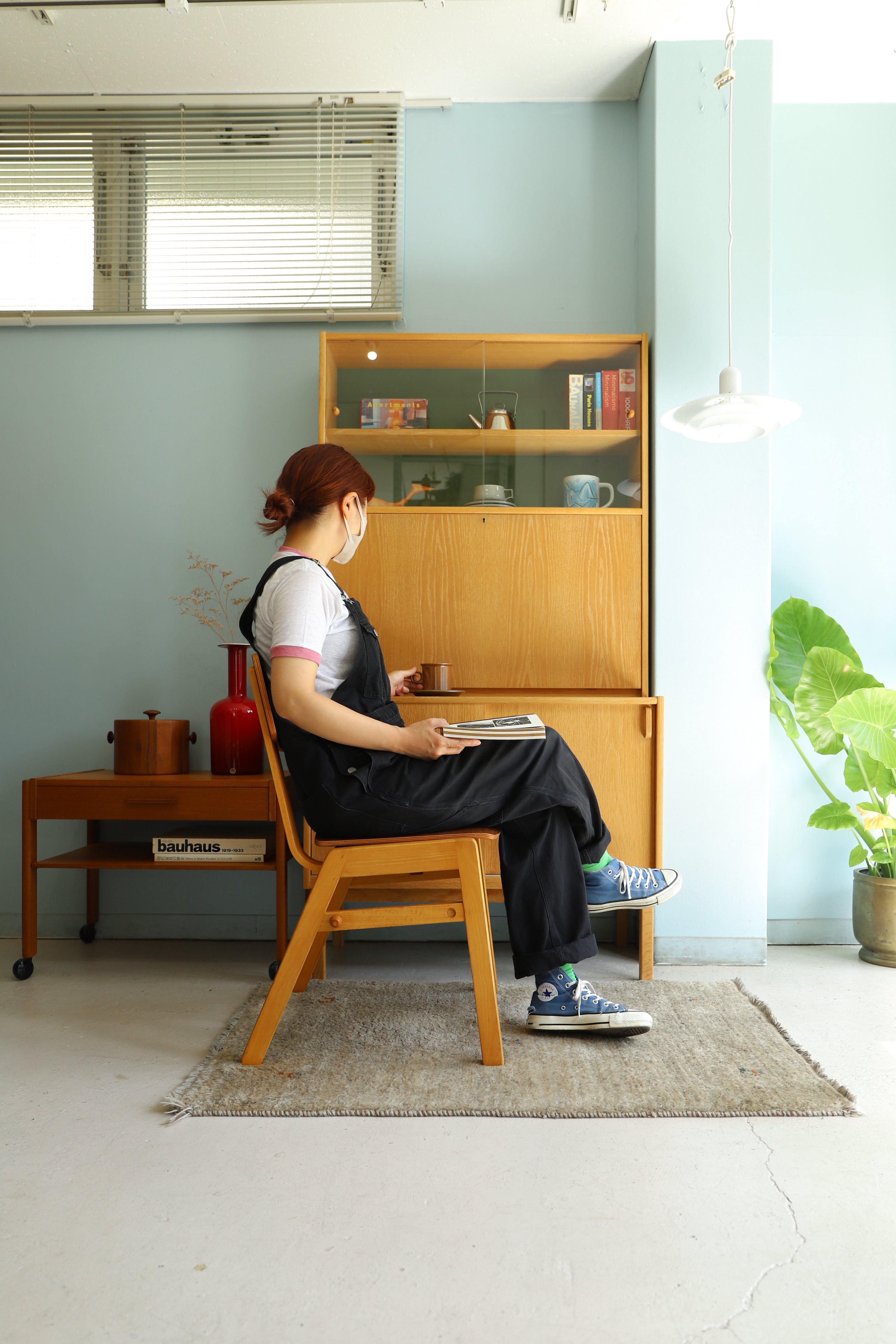 デンマークヴィンテージ スクールチェア 椅子 北欧家具/Kvetny