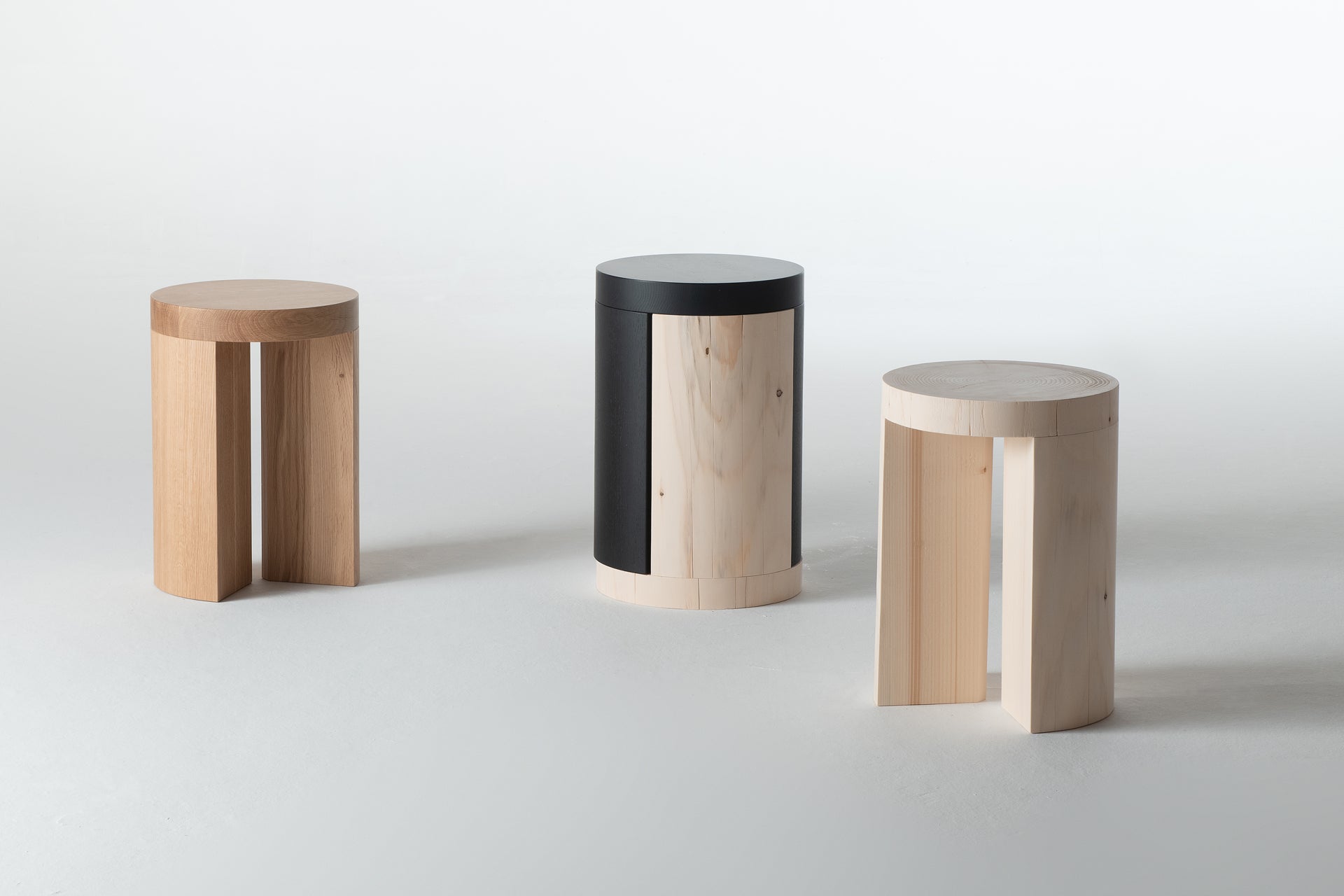 Cylinder wood stool | IFDA 国際家具デザインコンペティション旭川