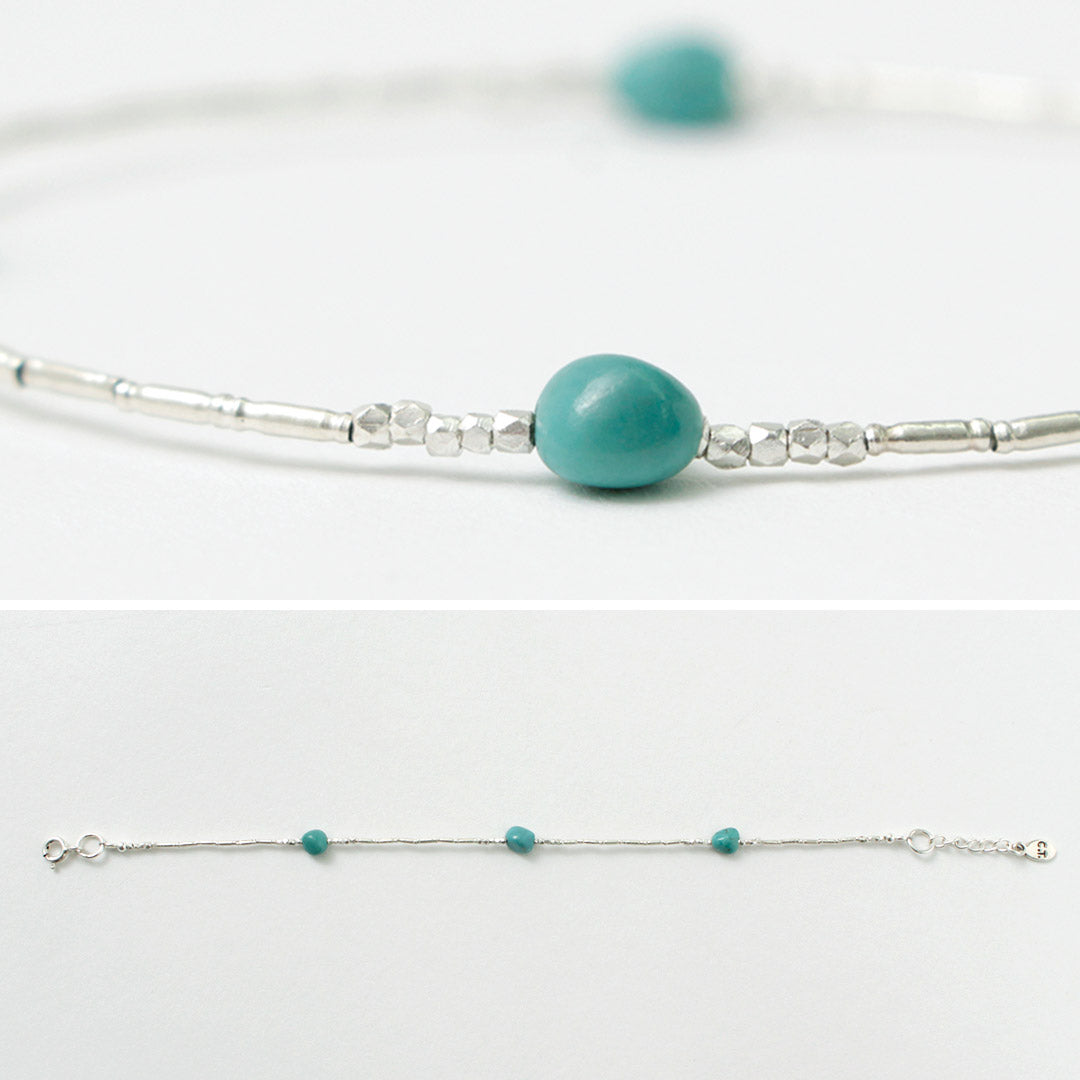 CHALISA T..（チャリッサ・ティー） カレンシルバー ターコイズ ビーズ