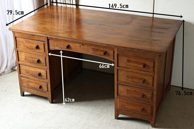 1930年代実用していただけるオーク材デスク（机） フランス