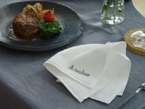 ツボエオリジナルキッチンハンドタオル ブラック – おろし金専門