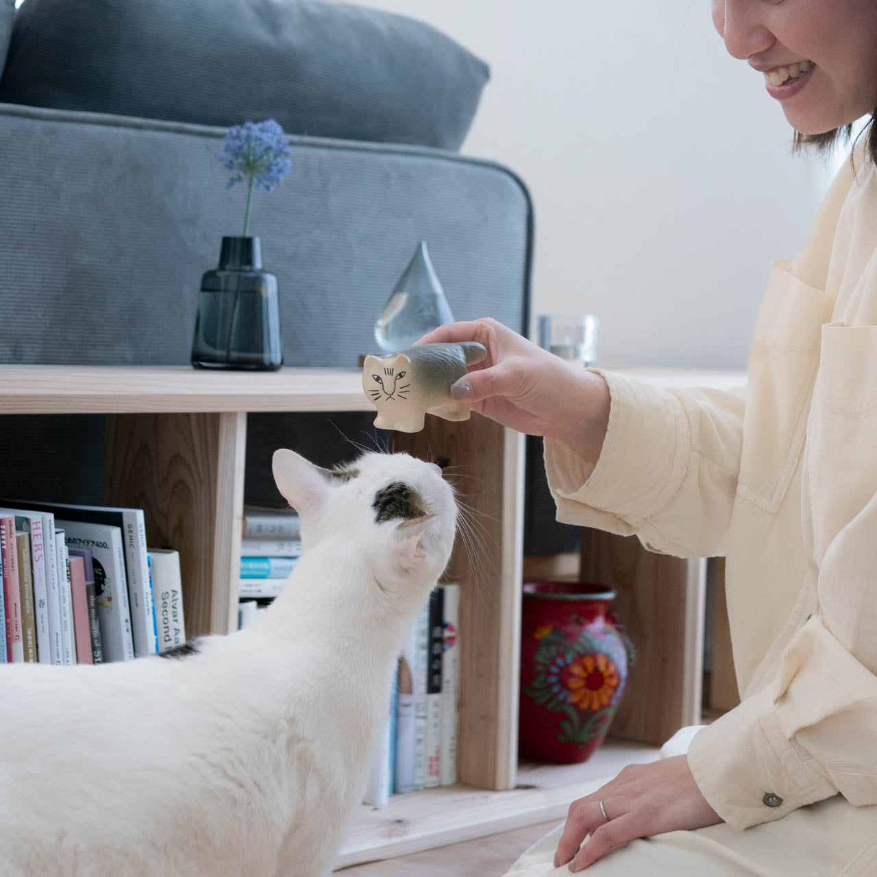 個体が選べる】Lisa Larson リサラーソン MIKA ミカ グレー 正規品