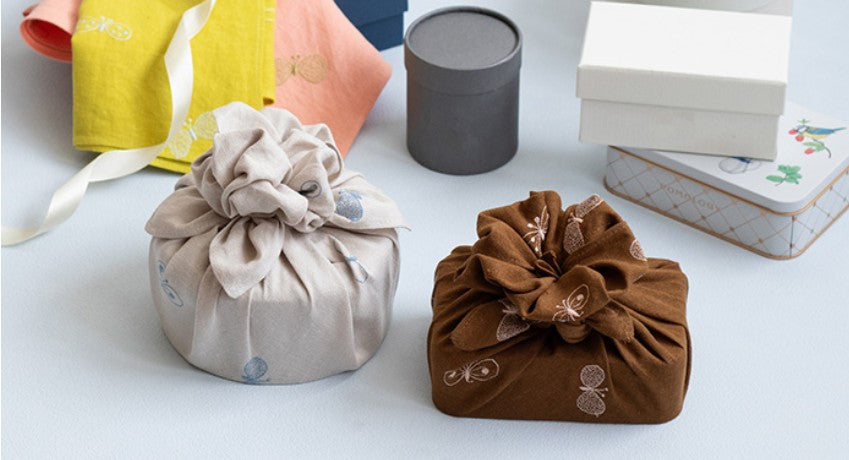 Cho Musubi - 48 Mina Perhonen Linen Embroidery L choucho Brown