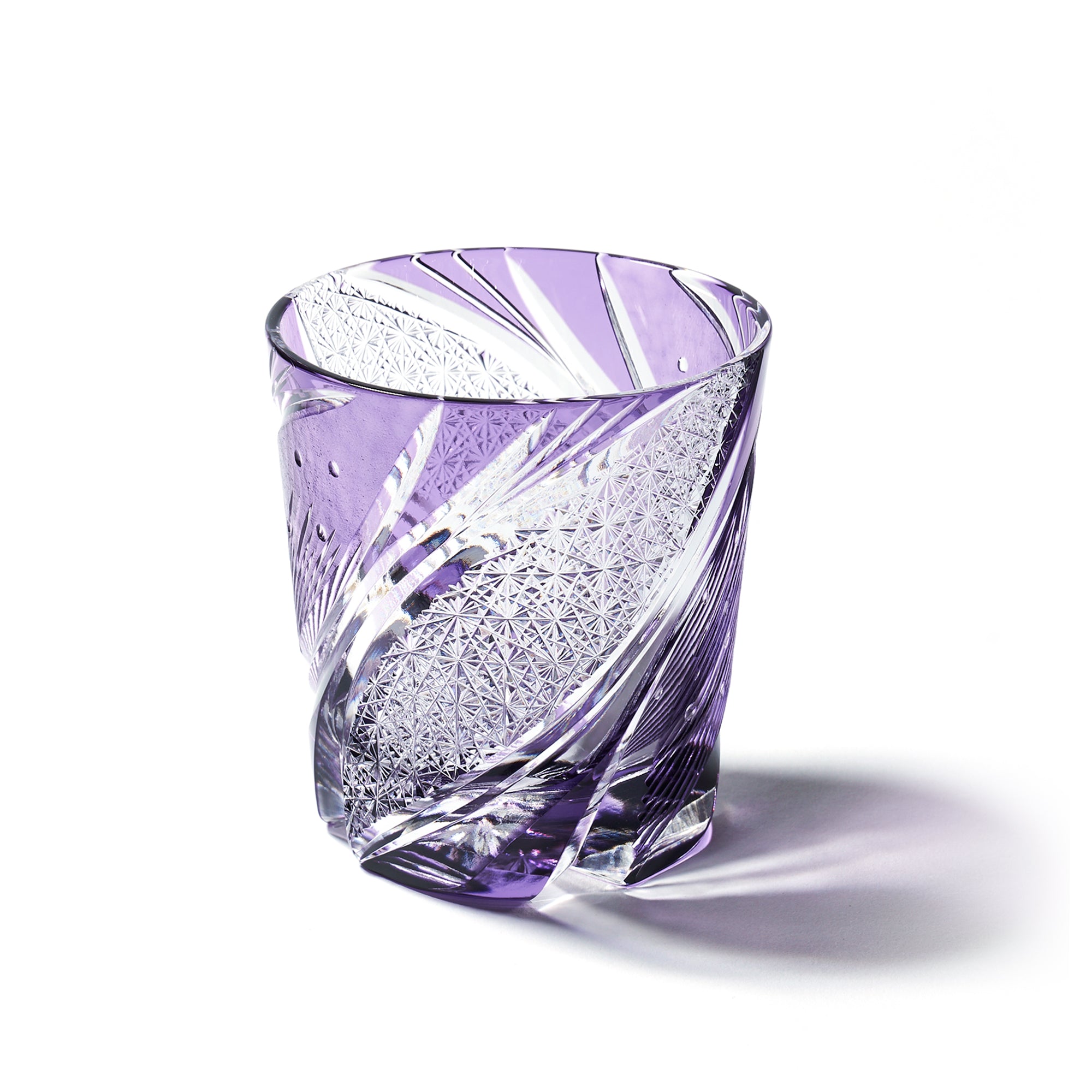 江戸切子 流星 オールドグラス 琥珀金赤 ｜江戸切子グラスならTABLEAU