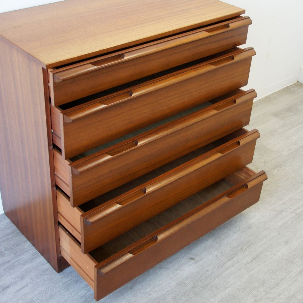 カッコいいミッドセンチュリー♪ チェスト HV1-015-059B｜ヴィンテージ