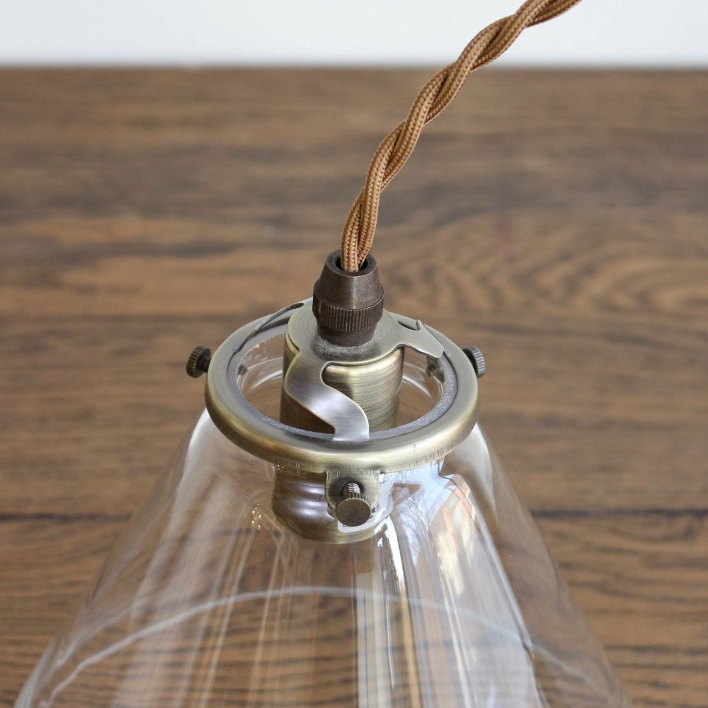 存在感のあるガラスシェード♪ ペンダントランプセット【灯具A】 AX1