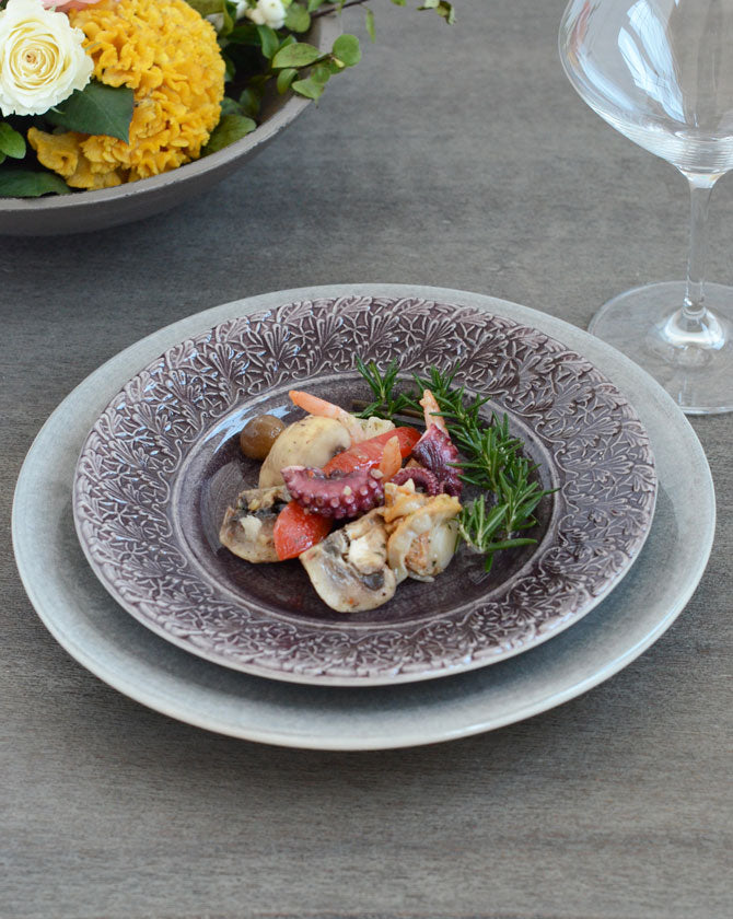 レースプレート 21cm 5色 ESP4※下に重ねている皿は別売です