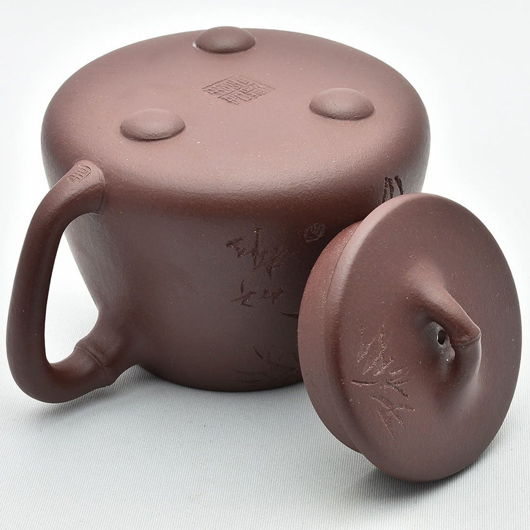 宜興紫砂壺 高石瓢竹（周向春・濃茶）急須｜中国茶器の天香茶行