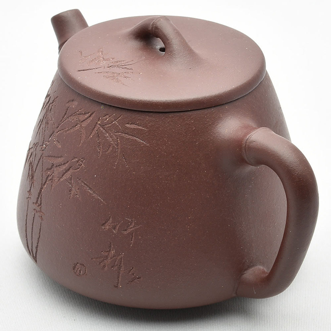 宜興紫砂壺 高石瓢竹（周向春・濃茶）急須｜中国茶器の天香茶行