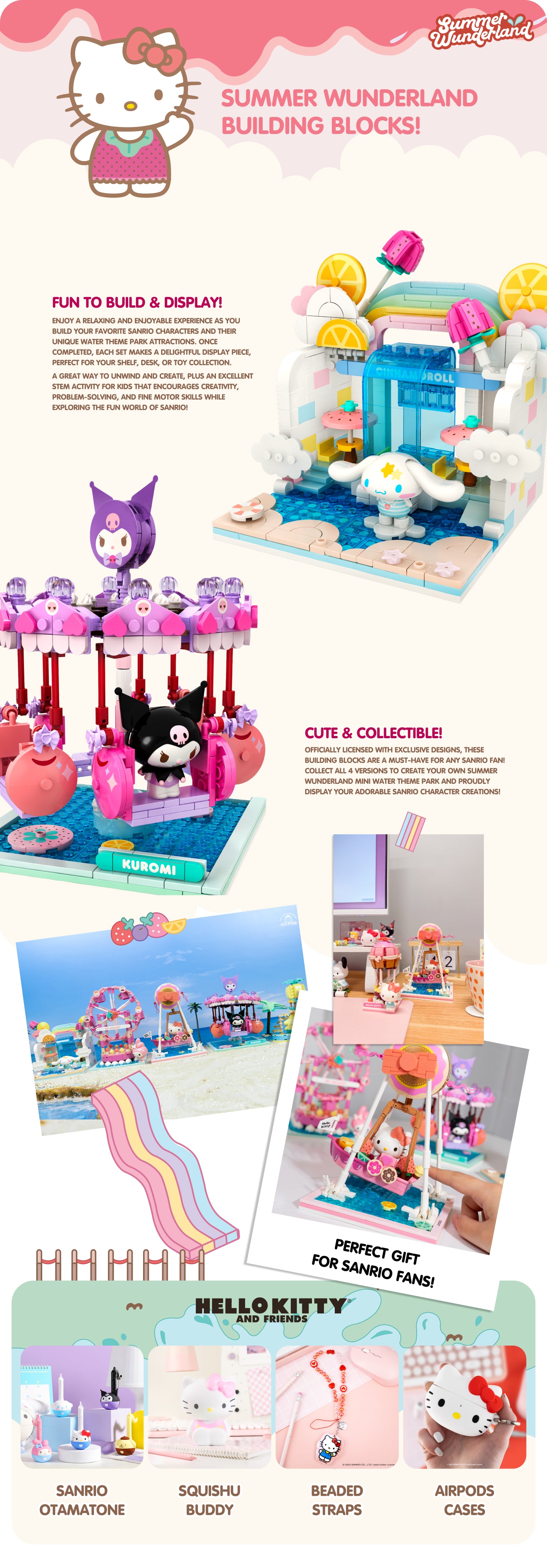 Hello Kitty and Friends Building Blocks [Summer Wunderland