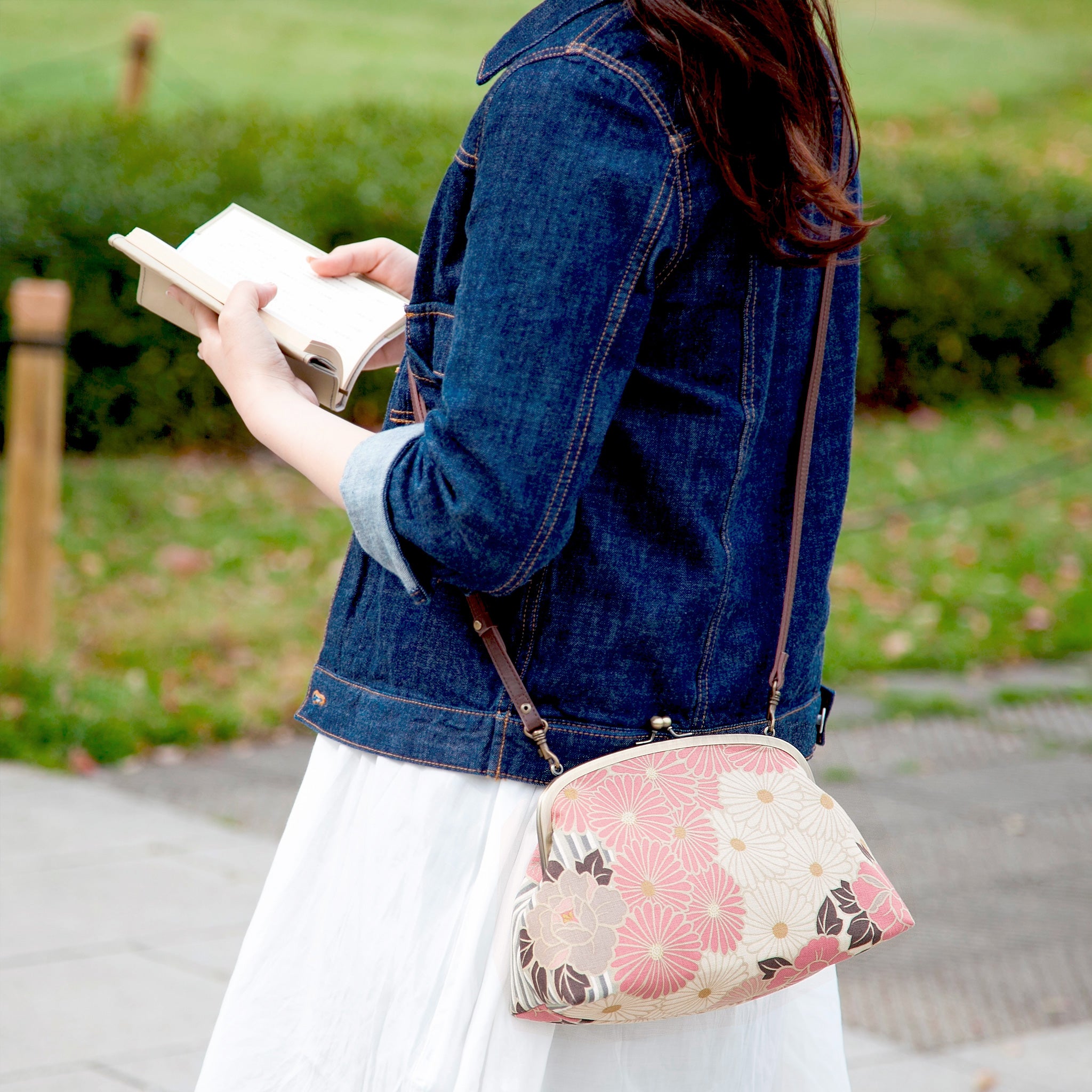 のレン 2way がま口ショルダーバッグ レトロフラワー – NOREN JAPAN