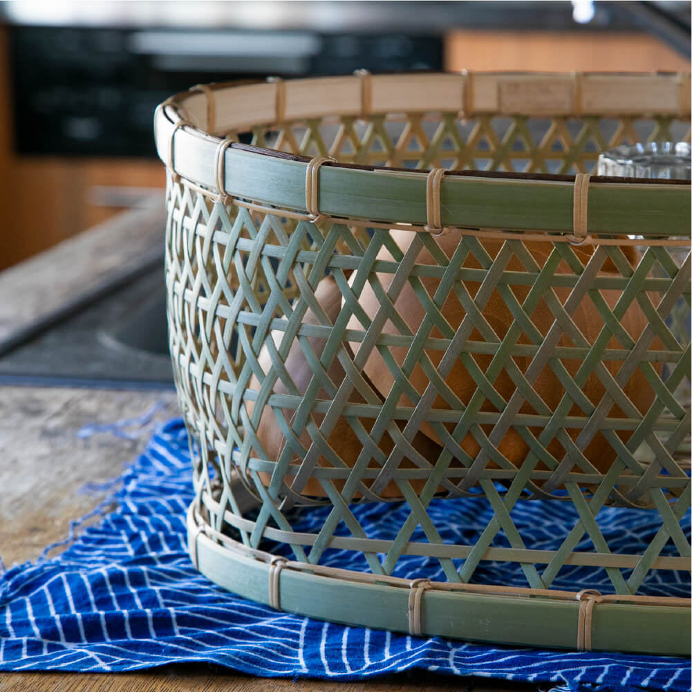 洗い物の特等席】竹籠工房 ゴマコチ 茶碗かご 中 ｜のレン神楽坂【公式