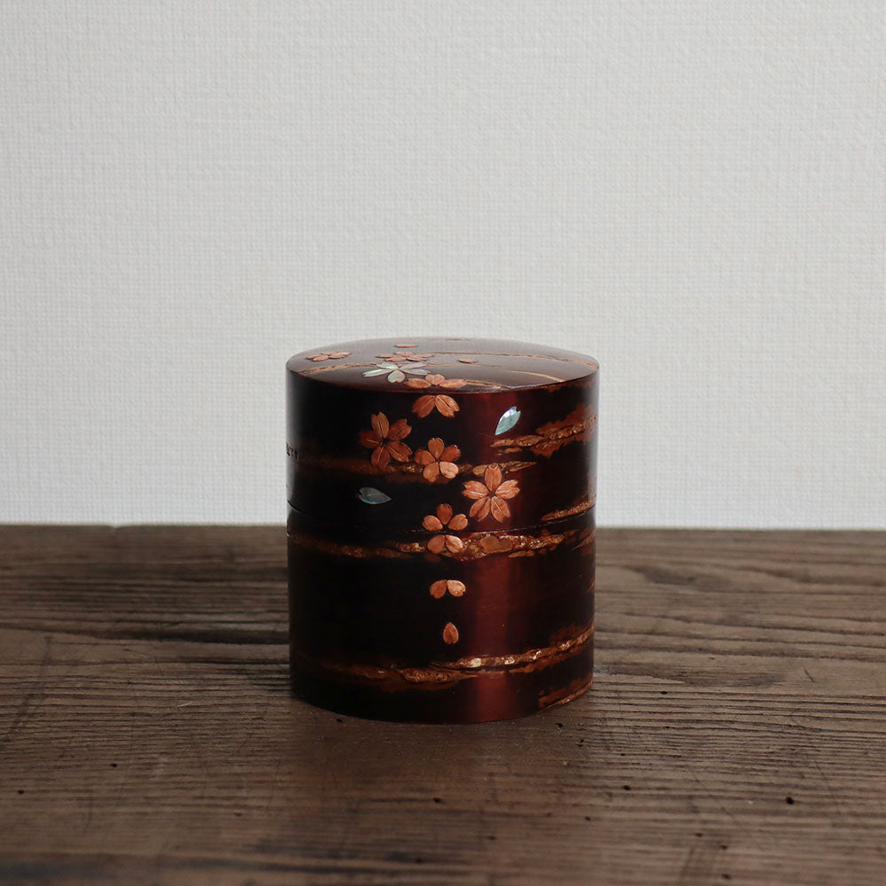 八柳 樺細工 総皮茶筒 ラデンオリジナル 大/小 ｜のレン神楽坂【公式