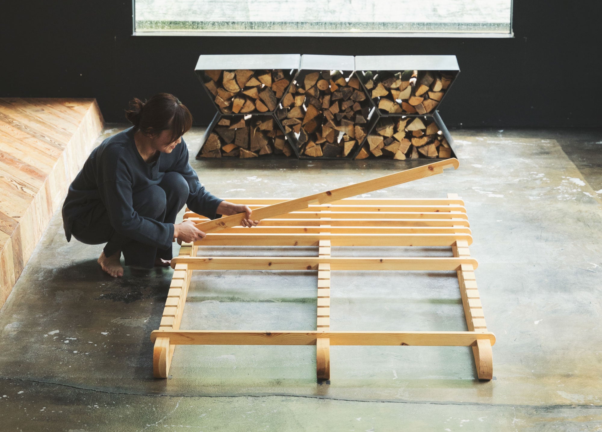 Nest Bed supported by Karimoku｜ベッドフレーム – sinso