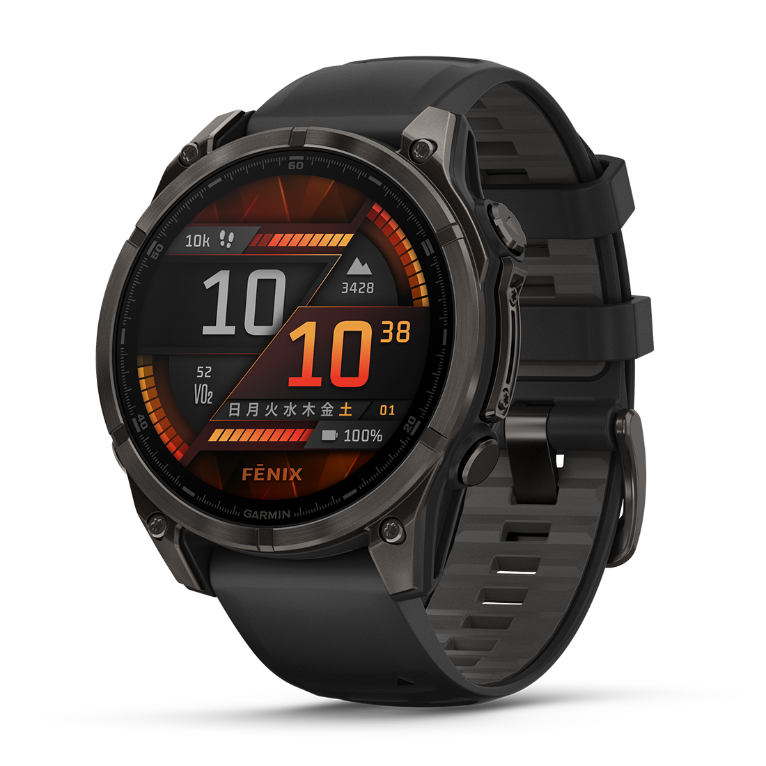 fenix 8 Sapphire AMOLED 47mm Ti Carbon Gray DLC / Black 010-02904
