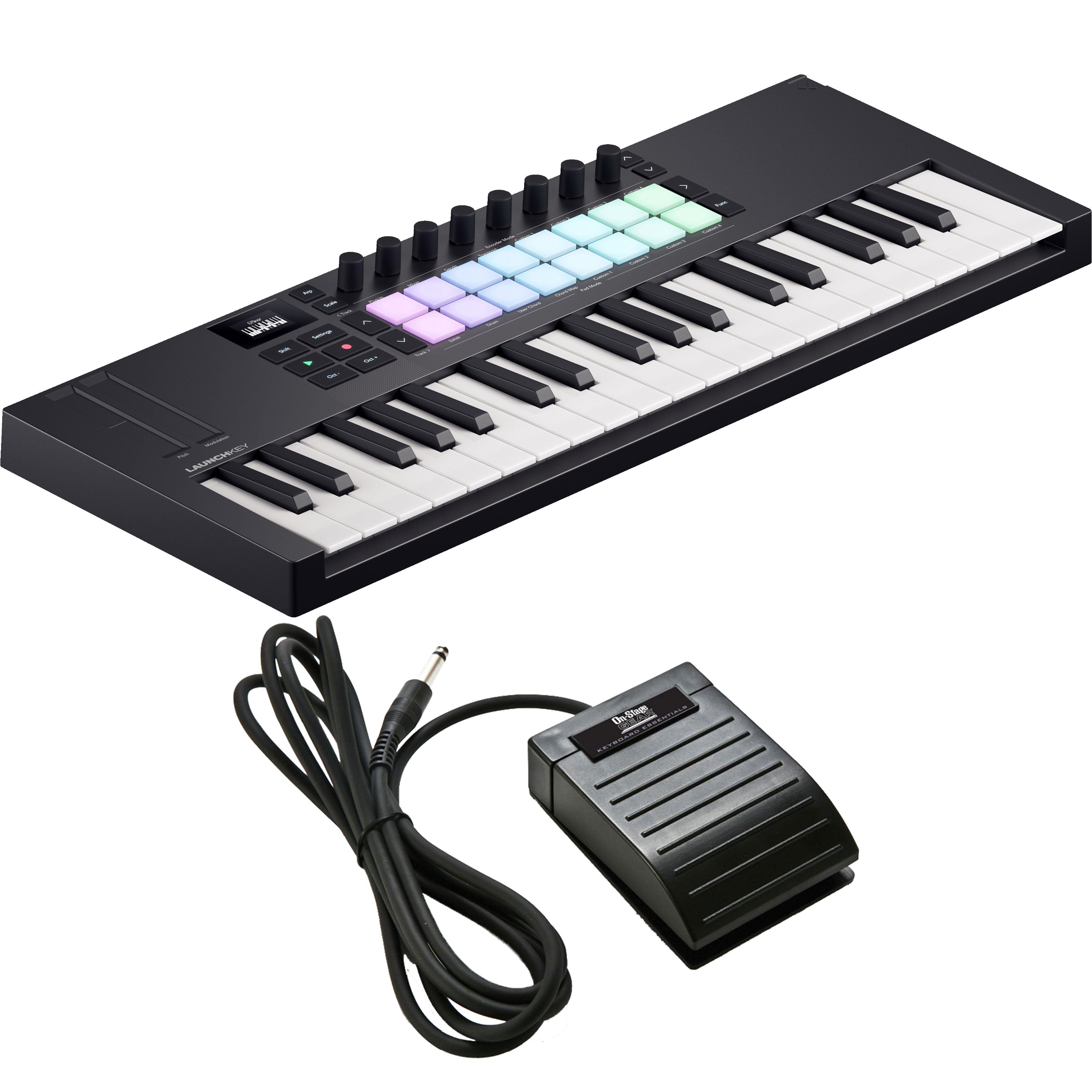 Novation Launchkey Mini 25 Mk4 Keyboard Controller PEDAL PAK