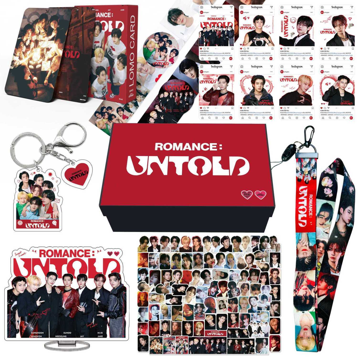 ENHYPEN ROMANCE KIT: UNTOLD 161 PCS (GIFT BOX WITH/ VARIOUS ITEMS