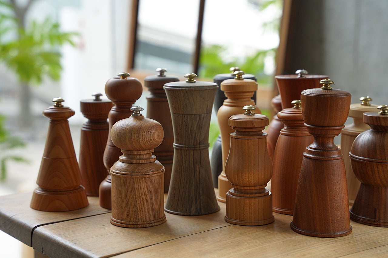 木工ヤマニ ペッパーミル 6 丸タイコ - アメノイエ