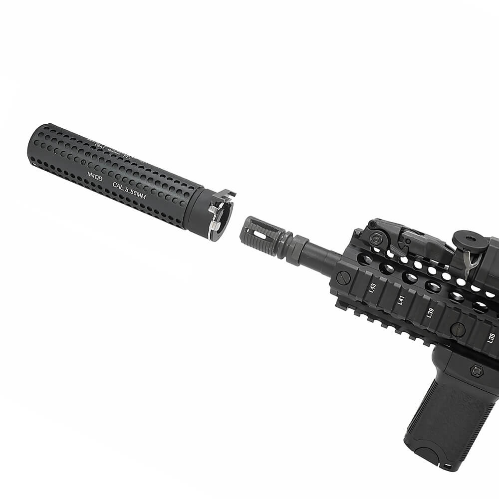 5KU 製 】 14mm逆ネジ 対応 KACタイプ NT-4 M4 QD サプレッサー