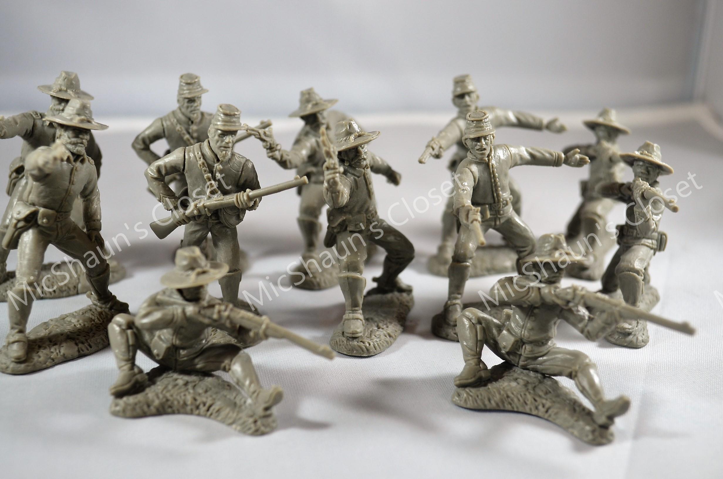Toy Soldiers of San Diego TSSD Dismounted Cavalry Gray Set 15C
