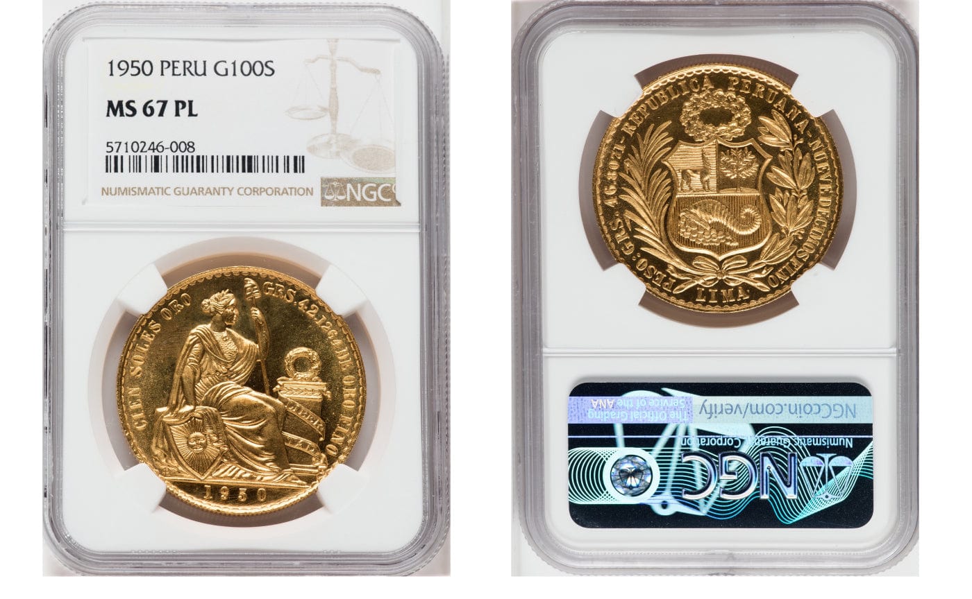 南米ペルーを代表する大型金貨「ペルー 100ソル金貨」、その特徴とは