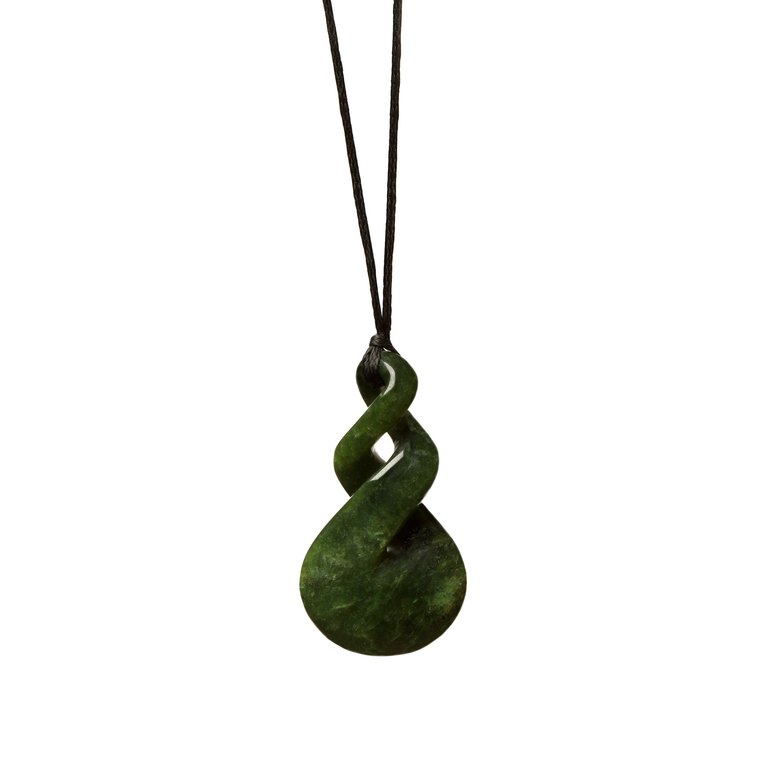 New Zealand Jade Pikorua Twist Necklace | Mountain Jade NZ