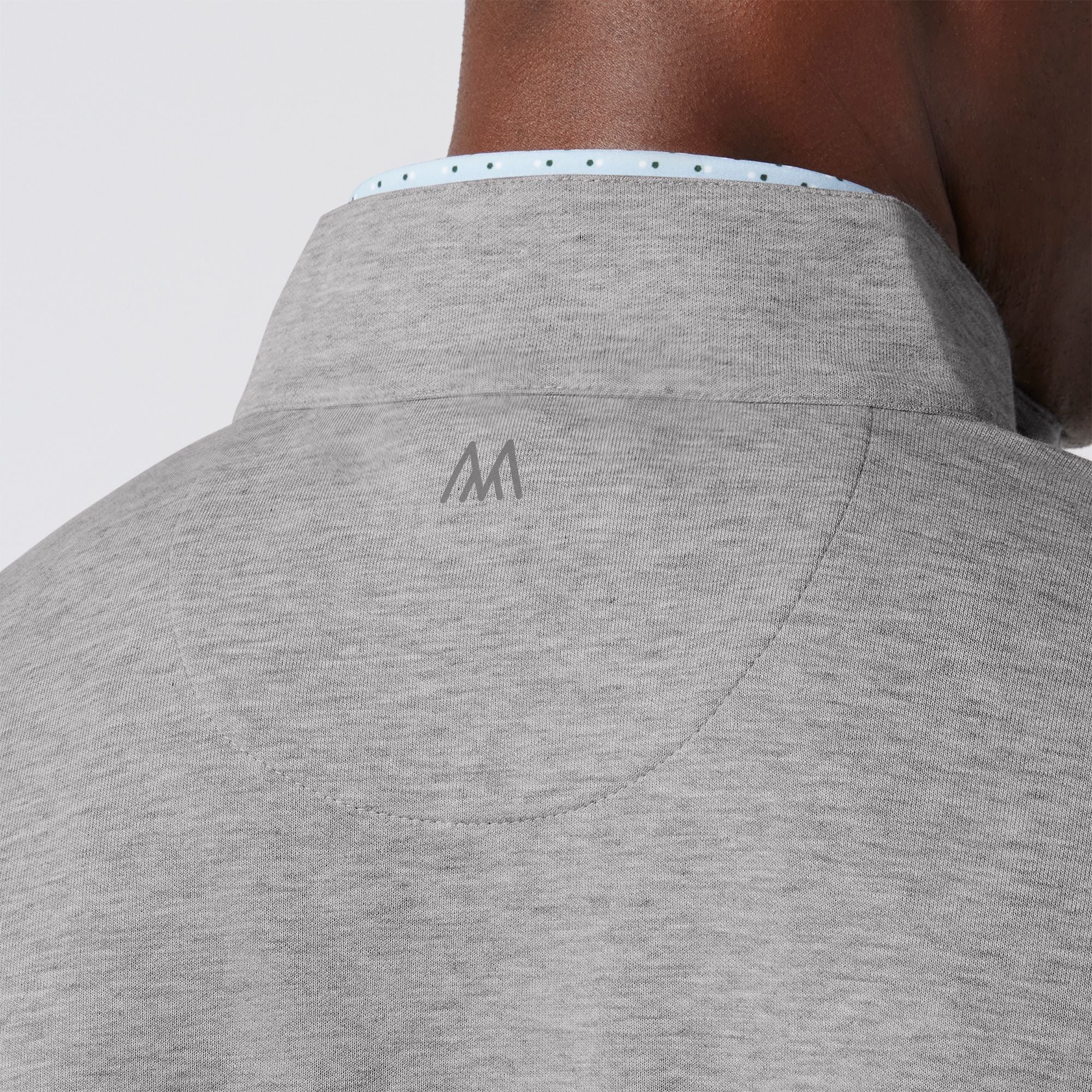 Silver Heather KPI Quarter Zip | Mizzen+Main