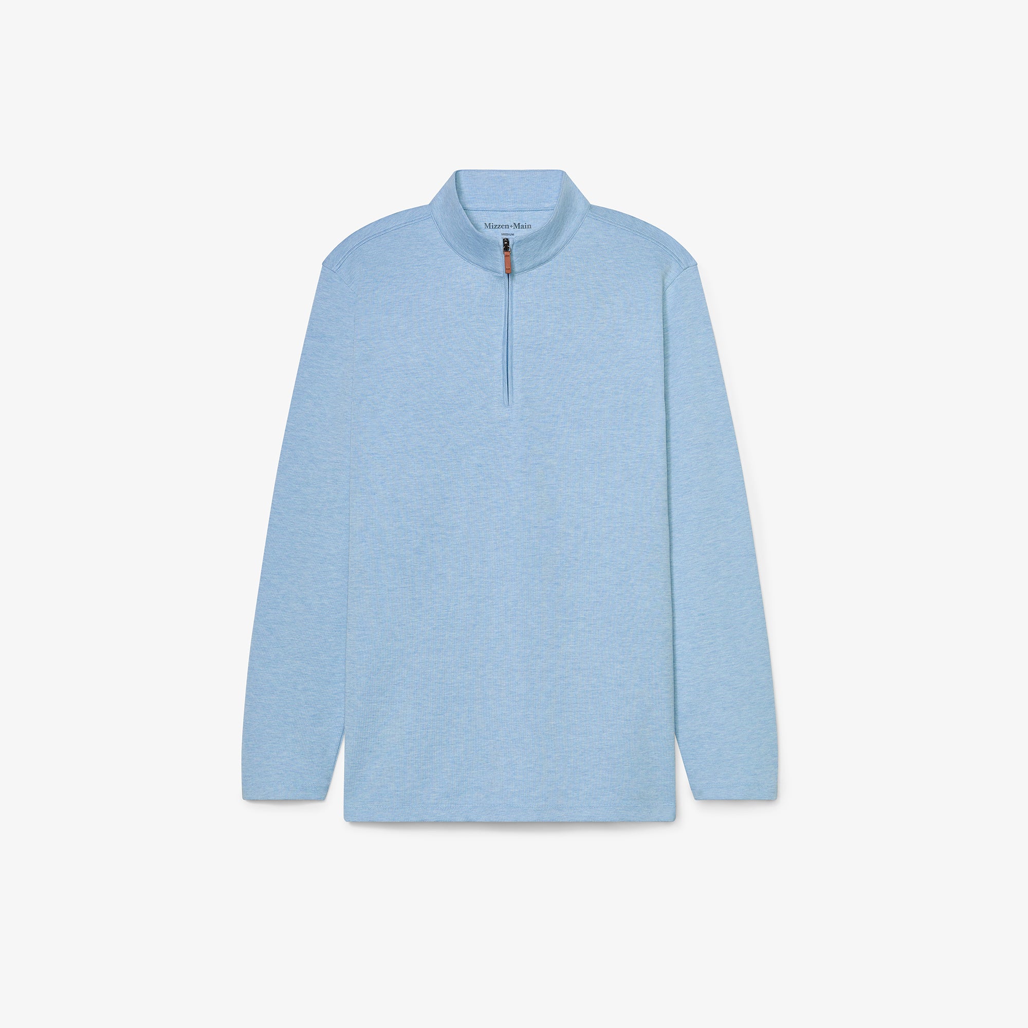 Cornflower Heather KPI Quarter Zip | Mizzen+Main