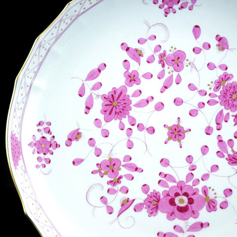 伝統-本物-マイセン-インドの華-ピンク - 英国アンティークス