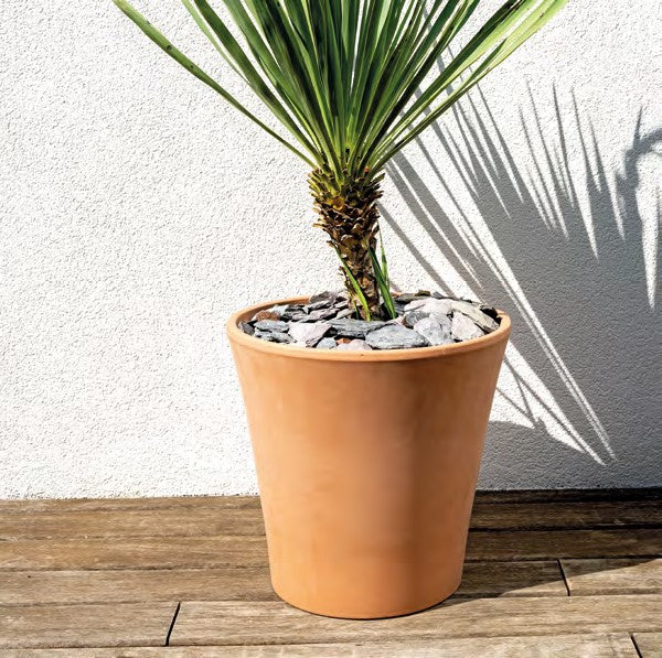 DEROMA ヴァソコノ 素焼き鉢 10号 テラコッタ（高さ28cm）の通販