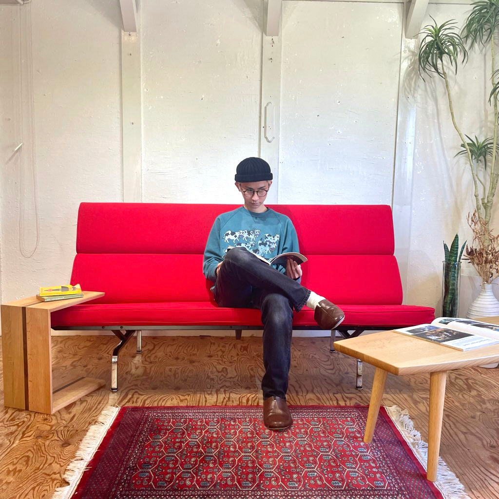 ハーマンミラー / Herman Miller イームズ ソファコンパクト 赤 レッド