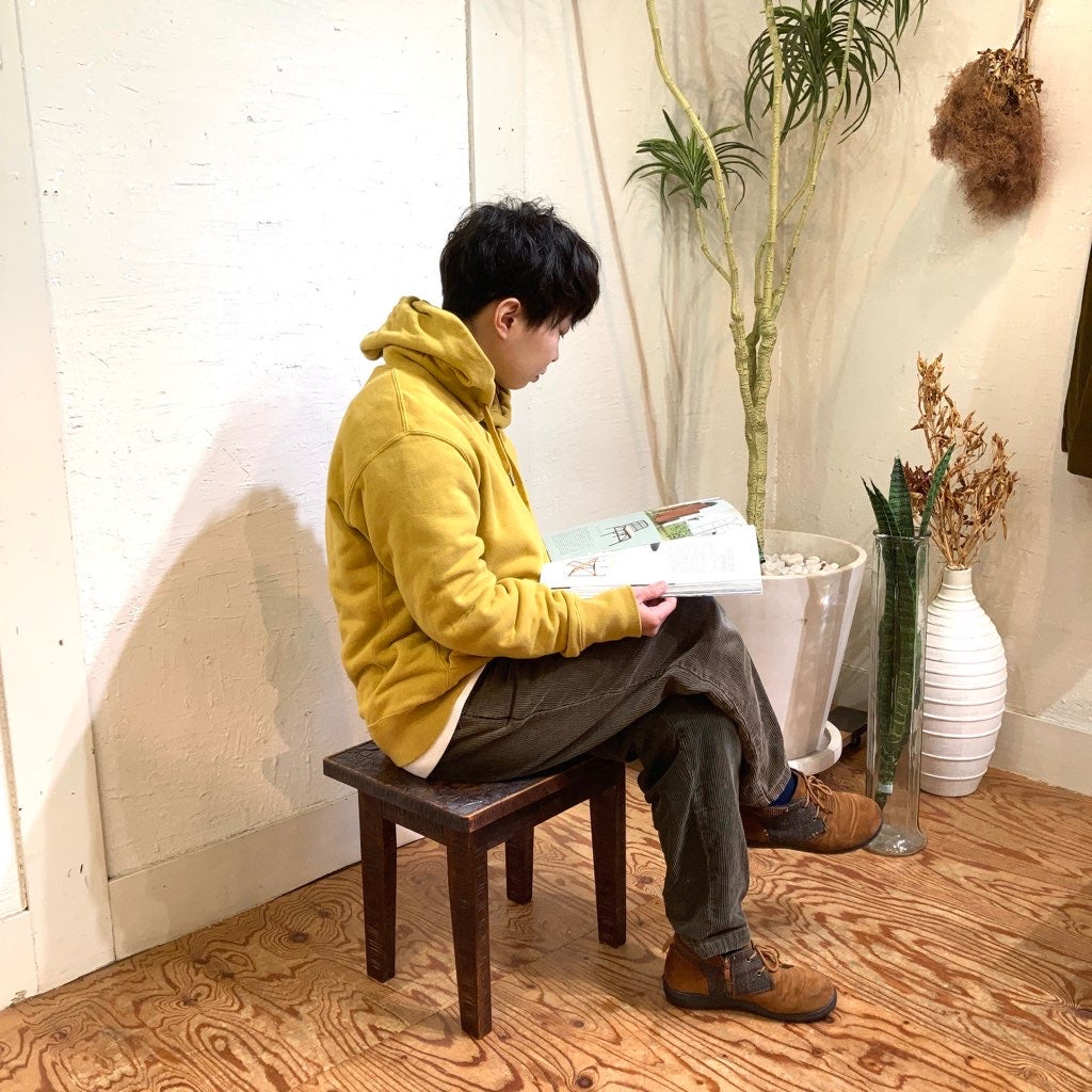 軽井沢彫り サイドテーブル スツール 中古 桜 彫刻 花台 ディスプレイ