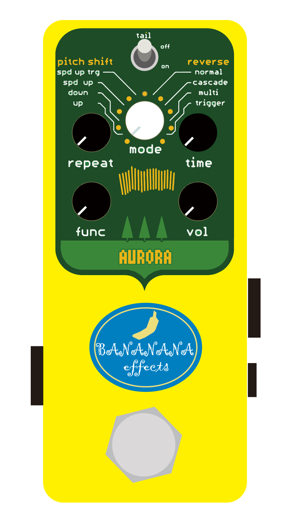 AURORA Pitch shift delay pedal