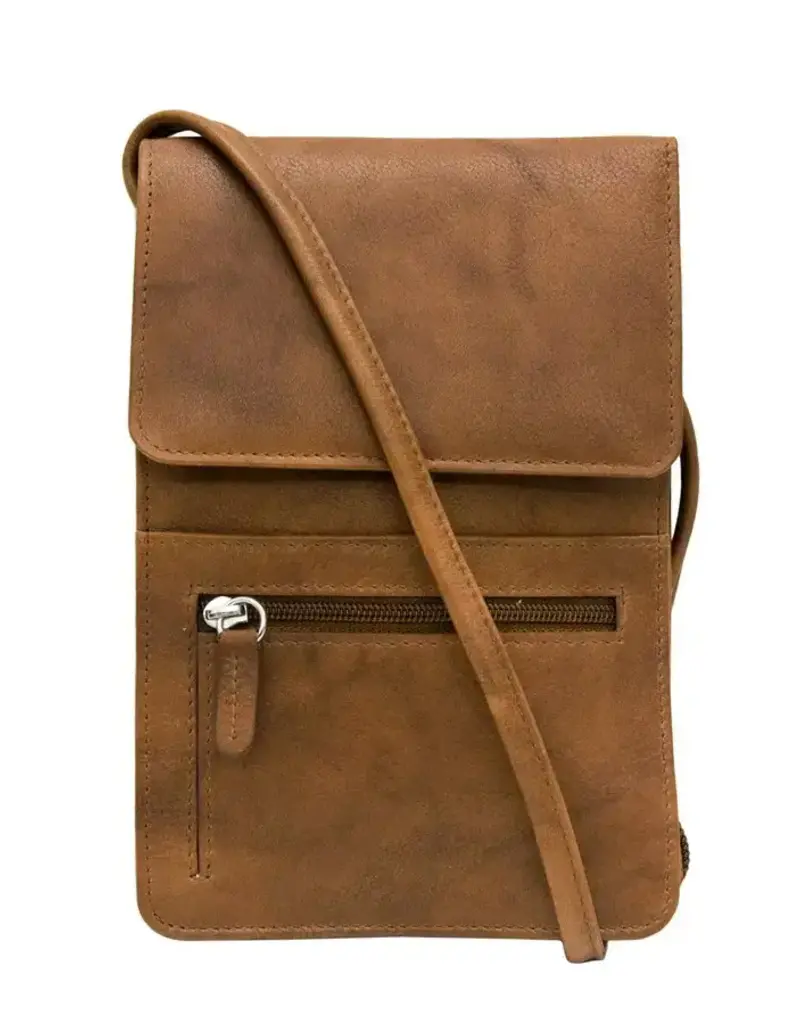 ili New York Small Organizer Crossbody - Coyote Moon