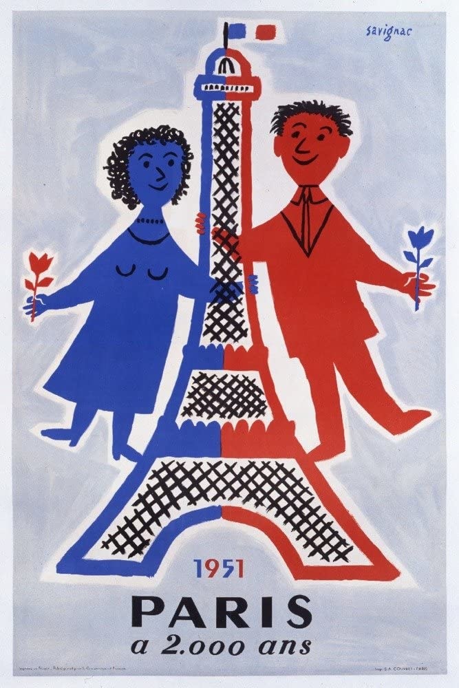 Paris 1951 Savignac Poster - Type & Ink Posters