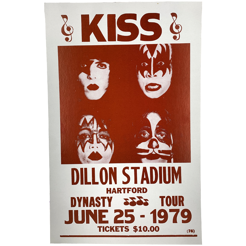KISS - Hartford CT Dynasty Tour 1979 Concert Print - Mushroom New