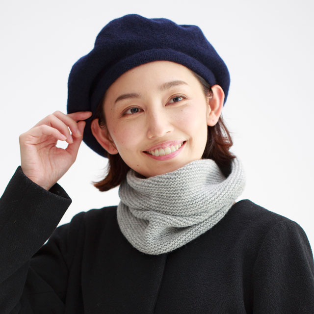 国産ニット】アワユキウール ガータースヌード【ウール100％】