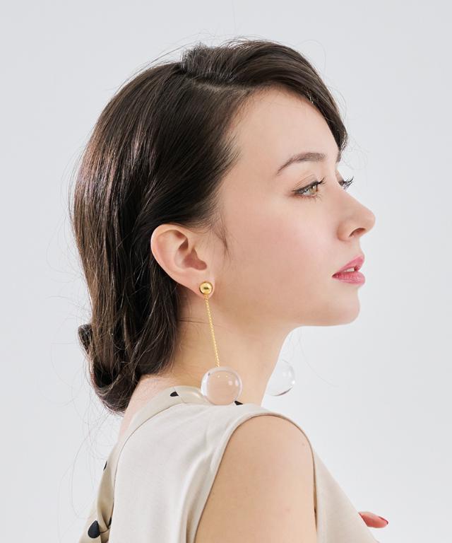 日本製twiggyライククリアーボールピアス｜JENNE(ジェンヌ)公式通販