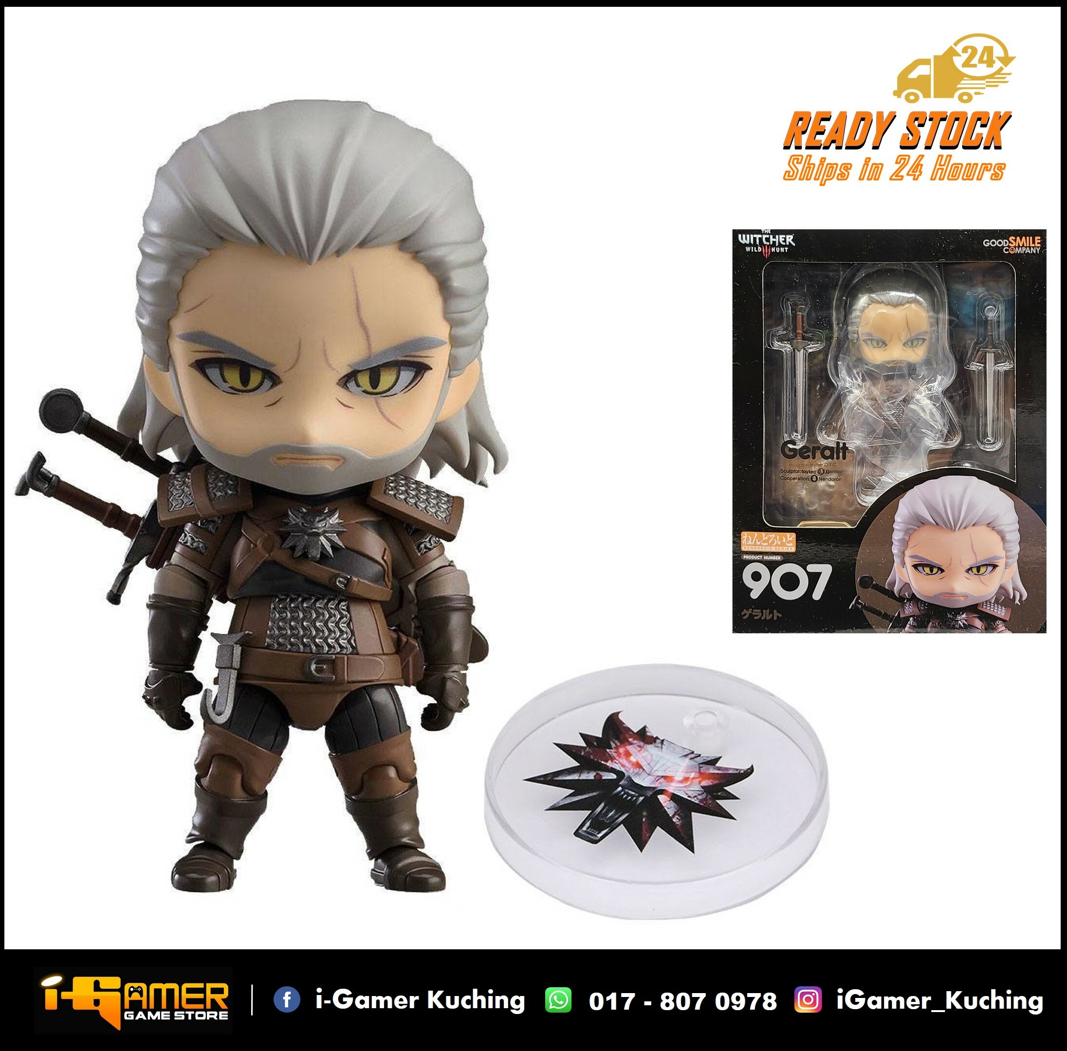 FIGURE NENDOROID 907 THE WITCHER GERALT (1:1) – i-Gamer Game Store