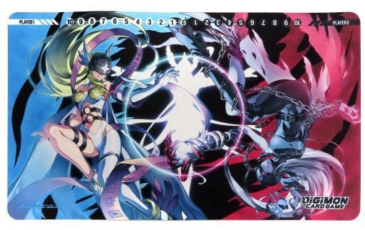 エンジェウーモン　レディデビモン　プレイマット　デジモン エンジェウーモン & レディデビモン TCG 2人用プレイマット TCG 2