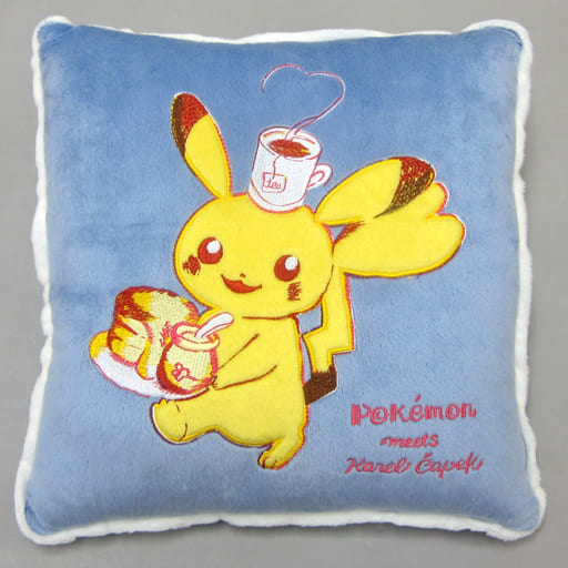 ポケセン ポケモン ピカチュウ クッション カレルチャペック カレルチャペック紅茶店とのコラボ商品が、ポケモンセンターに登場