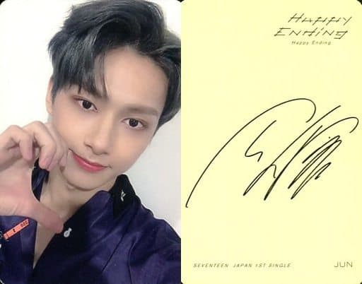 SEVENTEEN セブチ ジュン 生写真 サイン SEVENTEEN セブチ ジュン 生写真 サイン SEVENTEEN セブチ ジュン